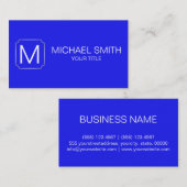 Bluebonnetの色の背景 名刺 (正面/裏面)