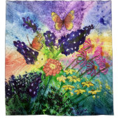 Bluebonnetの花束 シャワーカーテン (正面)