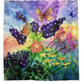 Bluebonnetの花束 シャワーカーテン