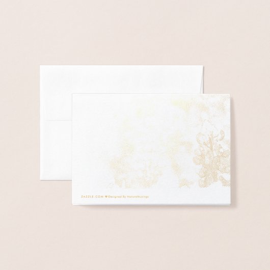 Bluebonnetはノート感謝していしています 箔カード (裏面封筒付き)