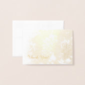 Bluebonnetはノート感謝していしています 箔カード (封筒付き正面)