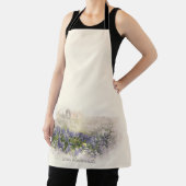 Bluebonnetフィールドのスケッチ水色 エプロン (インサイチュ)