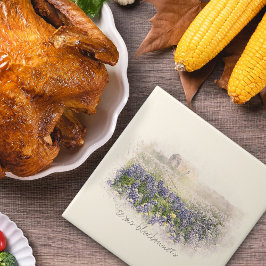 Bluebonnetフィールドのスケッチ水色 タイル