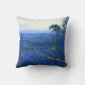 Bluebonnetランドスケープ(Cacti付き) クッション (裏面)