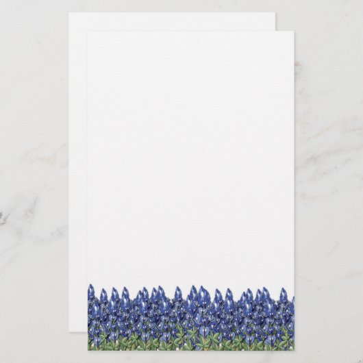 Bluebonnet分野の文房具 便箋 (正面/裏面)