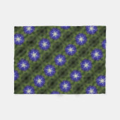 Bluebonnet対称性 フリースブランケット (正面(横))