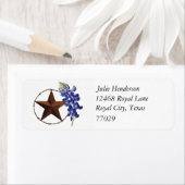 Bluebonnet返品住所ラベル ラベル (インサイチュ)