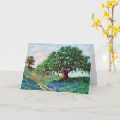 "Bluebonnet道"の(空白のなカード) カード (黄色い花)