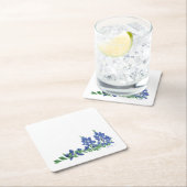 Bluebonnet野生の花、テキサス州の花 スクエアペーパーコースター (インサイチュ)