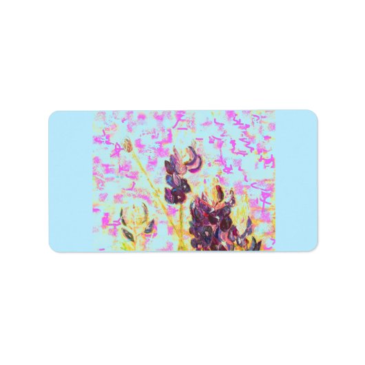 Bluebonnet開花 ラベル (正面)