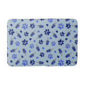 Bluebonnet Dog Bowl Mat -テキサス州食べ物を与えズマット バスマット (正面)