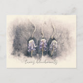 Bluebonnet Trioスケッチ水色 ポストカード (正面)