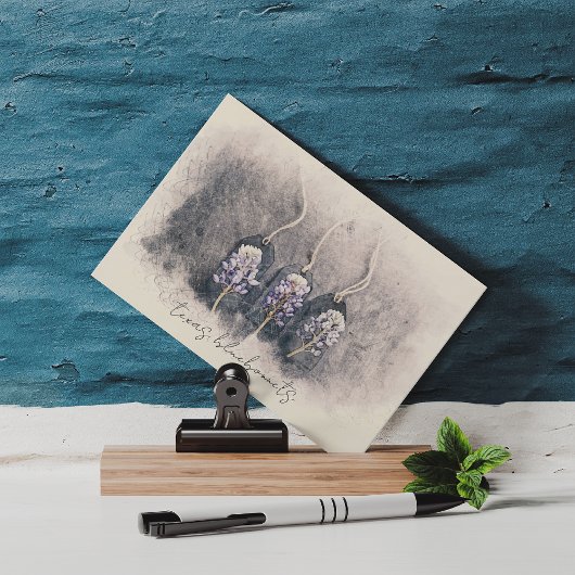 Bluebonnet Trioスケッチ水色 ポストカード