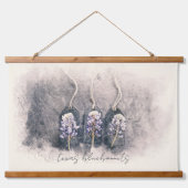 Bluebonnet Trioスケッチ水色 吊り下げ型タペストリー (正面)