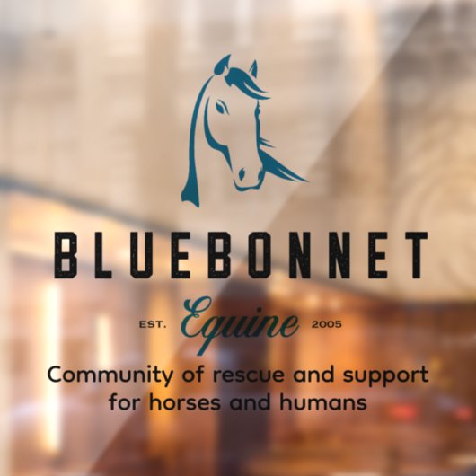 Bluebonnet Window Decall ウィンドウサイン (シート2)