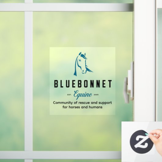 Bluebonnet Window Decall ウィンドウサイン (ホーム)