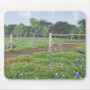 Bluebonnetsのマウスパッドの分野 マウスパッド