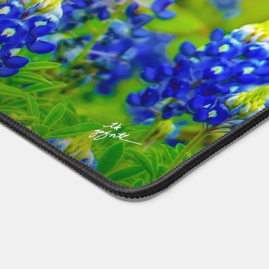 Bluebonnetsインディアンペイントブラシワイルドフラワーズ名 デスクマット (コーナー)