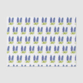 Bluebonnetsテキサス州花ワイルドフラワーウォータカラー 薄葉紙 (正面)