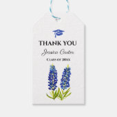 Bluebonnetsフローラ卒業ありがとう ギフトタグ (正面)