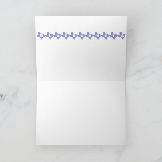 Bluebonnets カード (内部)