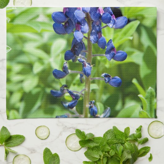 Bluebonnets キッチンタオル (折り畳み)