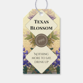 Bluebonnets of Texas Bottle Label Set ギフトタグ