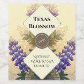 Bluebonnets of Texas Bottle Label Set ワインラベル (シングルラベル)
