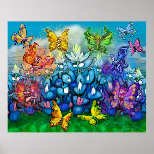 Bluebonnets Pixiesパーティーポスター ポスター (正面)