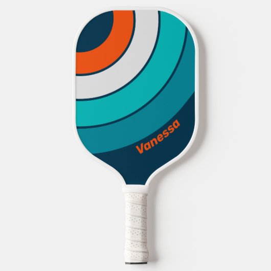 Bluebottle Echo Circle Stripe with Name ピックルボールラケット (正面)