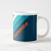 Bluebottle Echo Stripes with Name ジャンボコーヒーマグカップ (右)