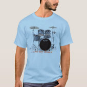 bluecx、私は私のドラムを愛します! tシャツ (正面)