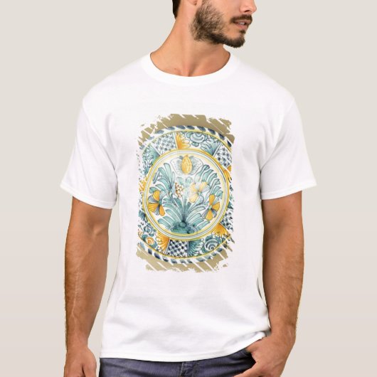 Bluedash Delftwareの充電器、Lambeth陶器 Tシャツ (正面)