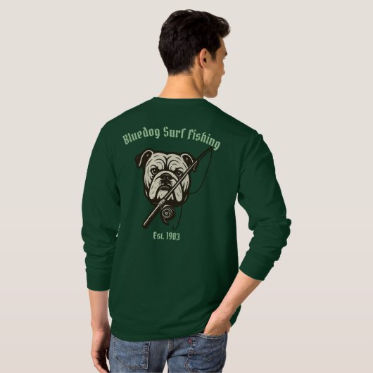 BLUEDOG SURF FISHING Tシャツ (裏面フル)