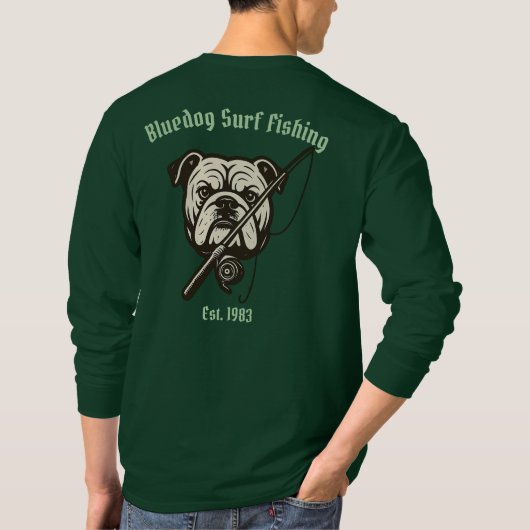 BLUEDOG SURF FISHING Tシャツ (裏面)