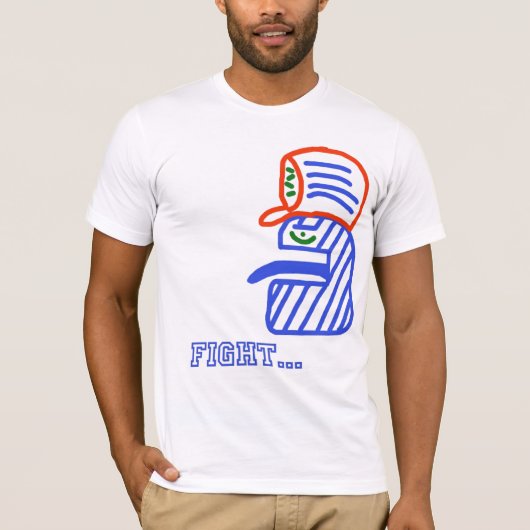 blueface、戦い。 tシャツ (正面)