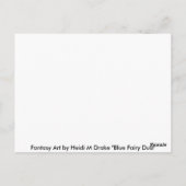 BlueFairyDust ポストカード (裏面)