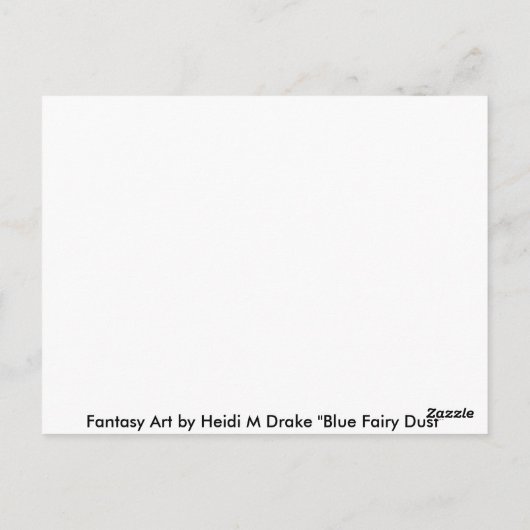 BlueFairyDust ポストカード (裏面)