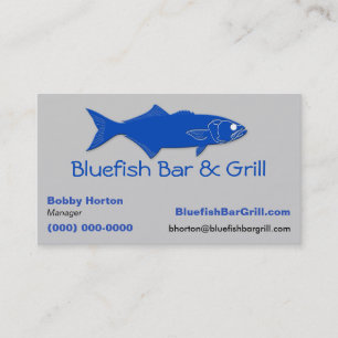 Bluefishのバー及びグリルの名刺 名刺