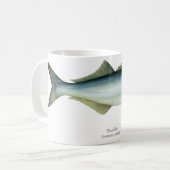 Bluefishの魚のコーヒー・マグ コーヒーマグカップ (正面左)