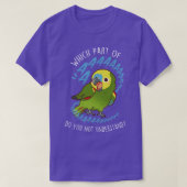 BlueFronted Amazon Parrot Aaaa Tシャツ (デザイン正面)