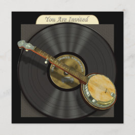 Bluegrassのバンジョーのパーティーかイベントの招待状 招待状