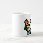 Bluegrassのバンジョーのユーモア コーヒーマグカップ (中央)