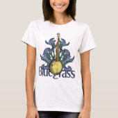 Bluegrassのバンジョー音楽 Tシャツ (正面)