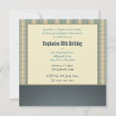 Bluegrassのヴィンテージのレコードのパーティの招待状 招待状 (裏面)