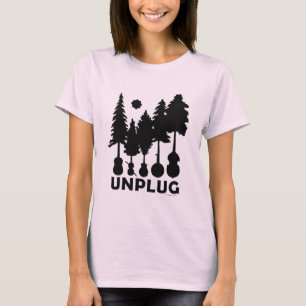 - Bluegrassの森林レディースTシャツのプラグを抜いて下さい Tシャツ