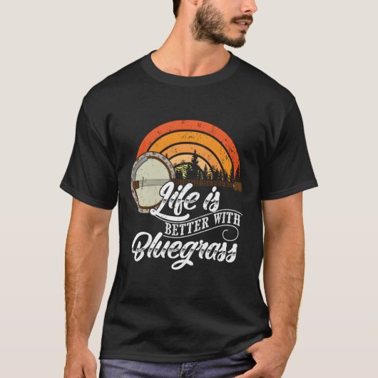Bluegrass音楽の値リストで可愛いおもしろい生活が良い Tシャツ (正面)