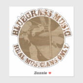 Bluegrass音楽実在ミュージシャンのみウッドプレイヤー シール (シート)