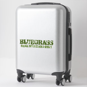 Bluegrass音楽実在ミュージシャンのみラフ文字 シール