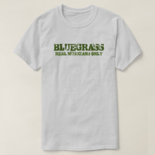 Bluegrass音楽実在ミュージシャンのみラフ文字 Tシャツ